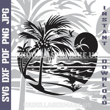 Sea Laser and Cricut SVG Vector Files